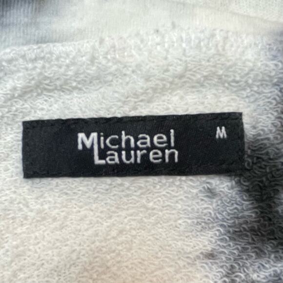 MICHAEL LAUREN NWT SWANSON BOHO HIPPIE TIE DYE CUTOUT SWEATSHIRT BLACK MEDIUM - Picture 6 of 10